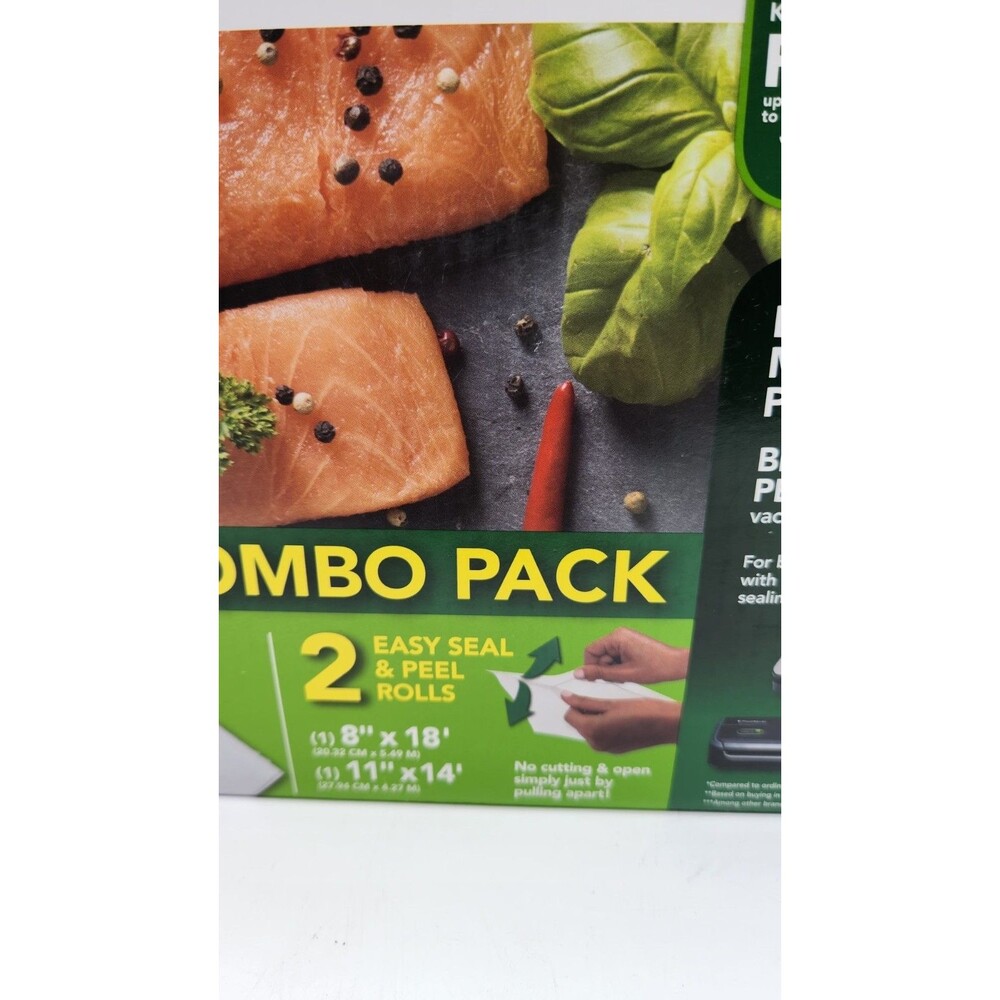 FoodSaver Special Value Vacuum Seal Combo Pack 8" & 11" Rolls 36 Pre-Cut Qt Bags - Picture 7 of 9